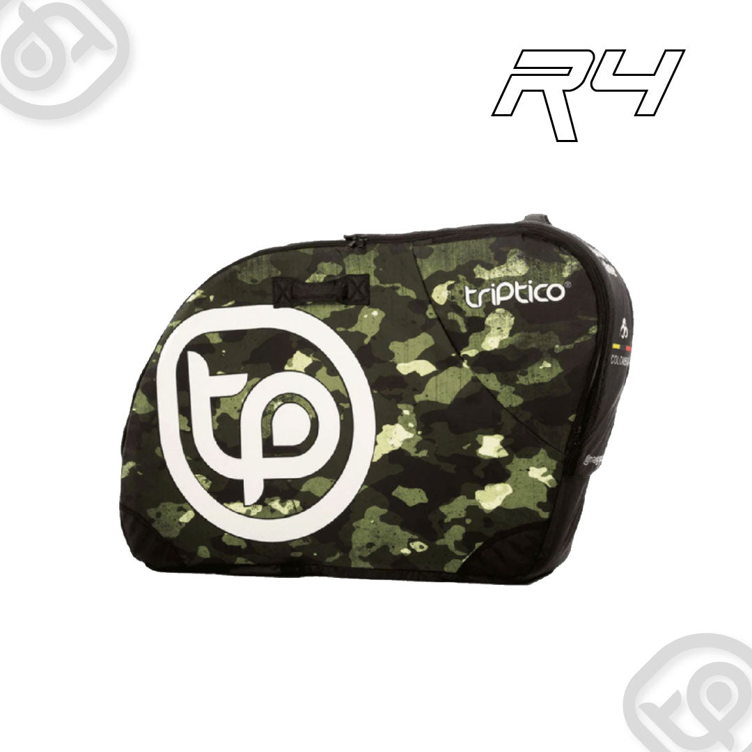 SUITCASE R4 CAMOUFLAGED MILITARY GREEN