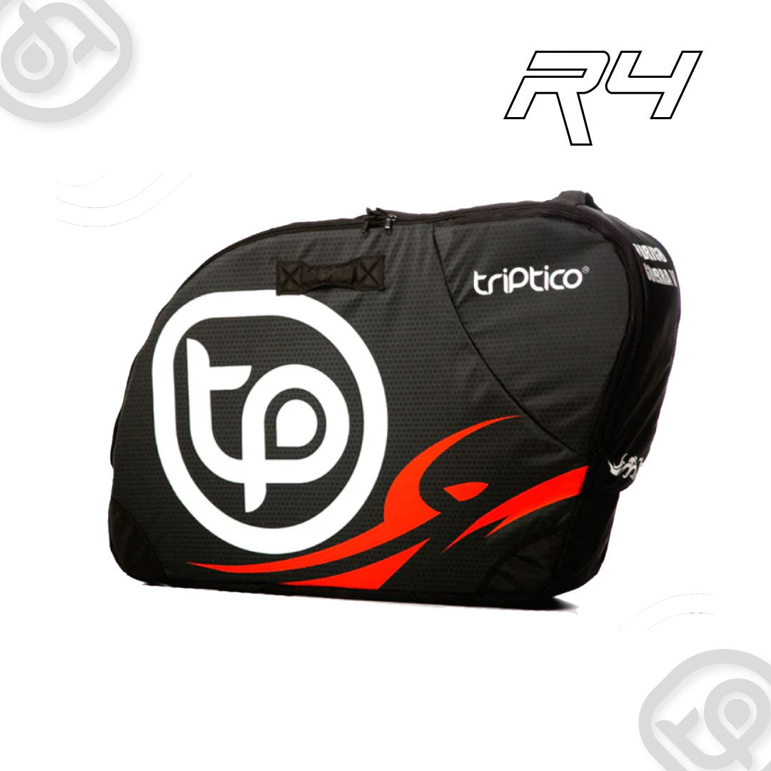MALETA R4 NEGRO CON ROJO
