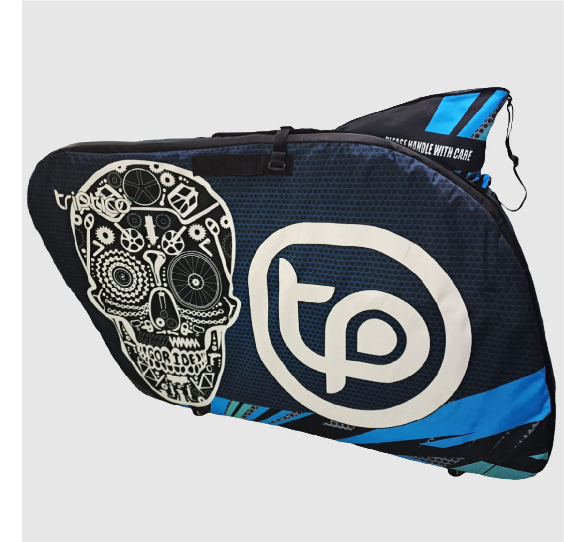 MALETA R4 PRO-TURBO CALAVERA-AZÚL-NEGRO