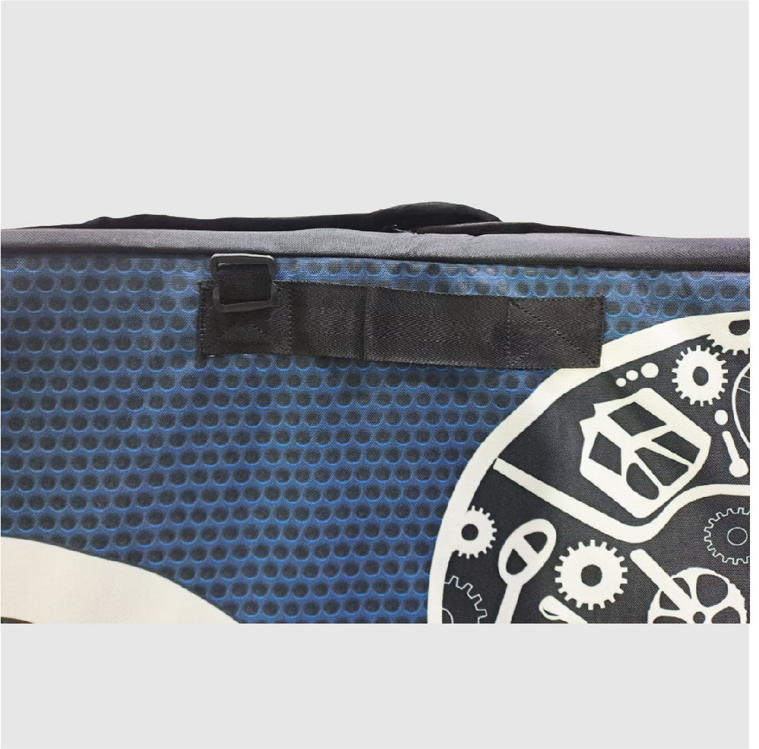 MALETA R4 PRO-TURBO CALAVERA-AZÚL-NEGRO