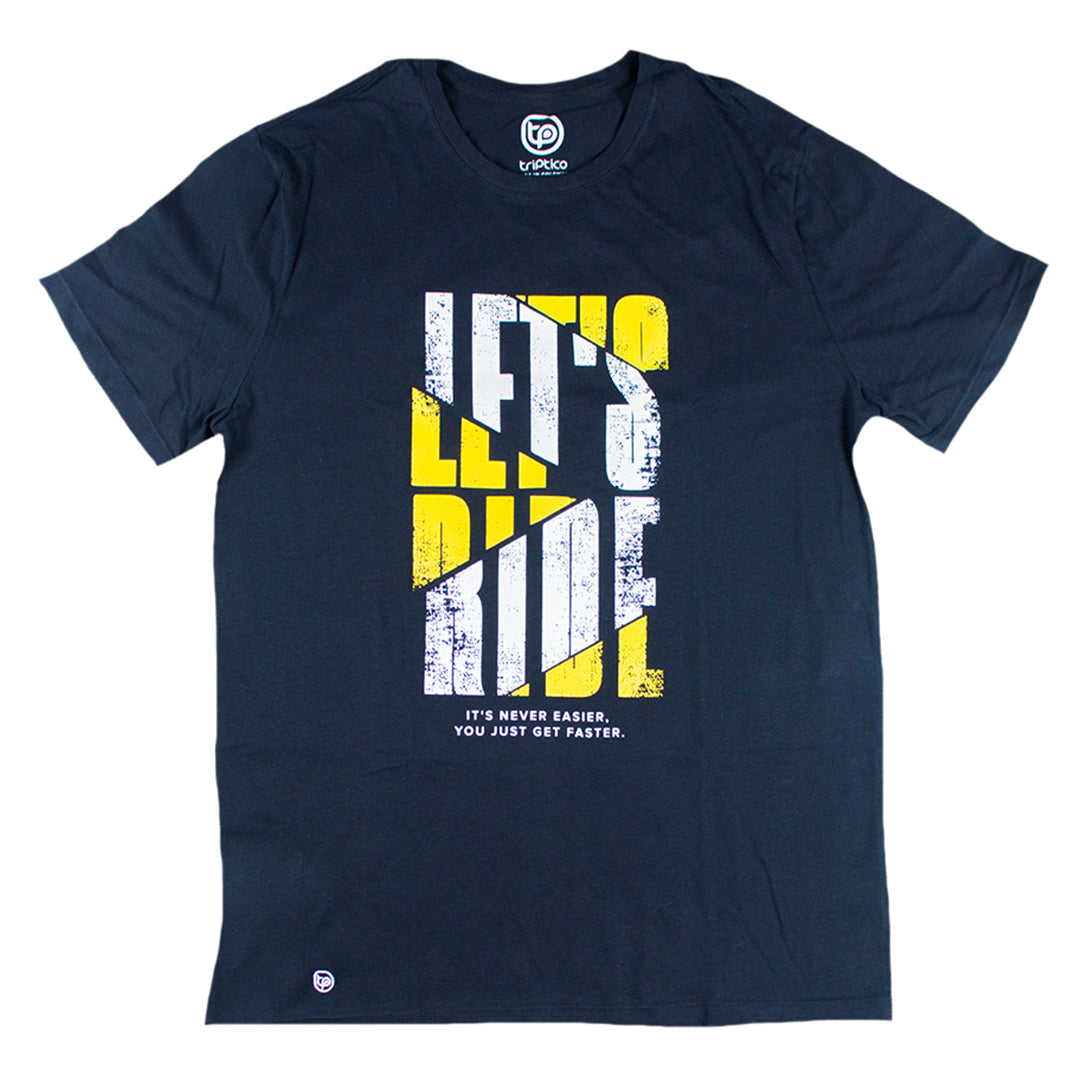 CAMISETA NEGRA LETS RIDE