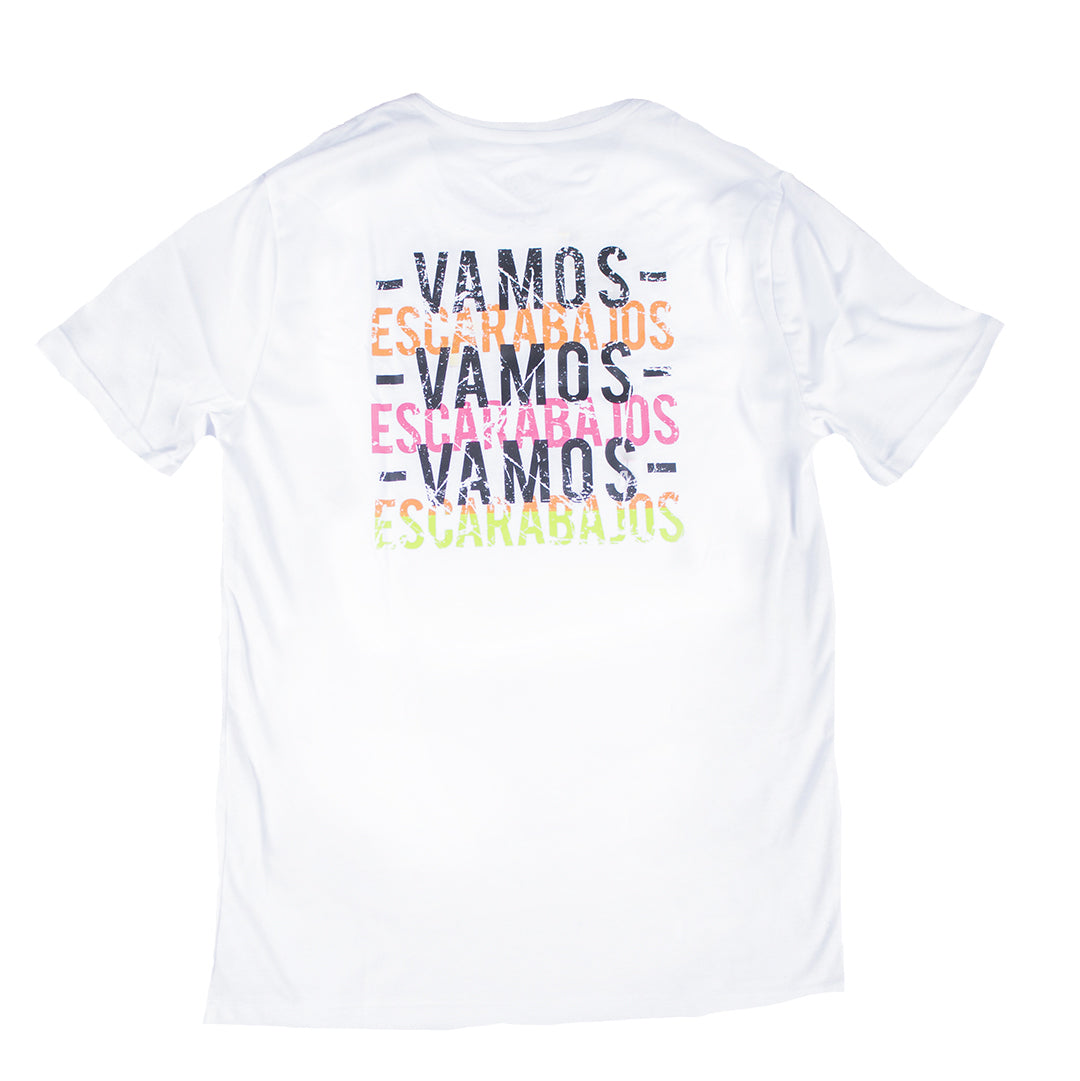 CAMISETA BLANCA VAMOS ESCARABAJOS