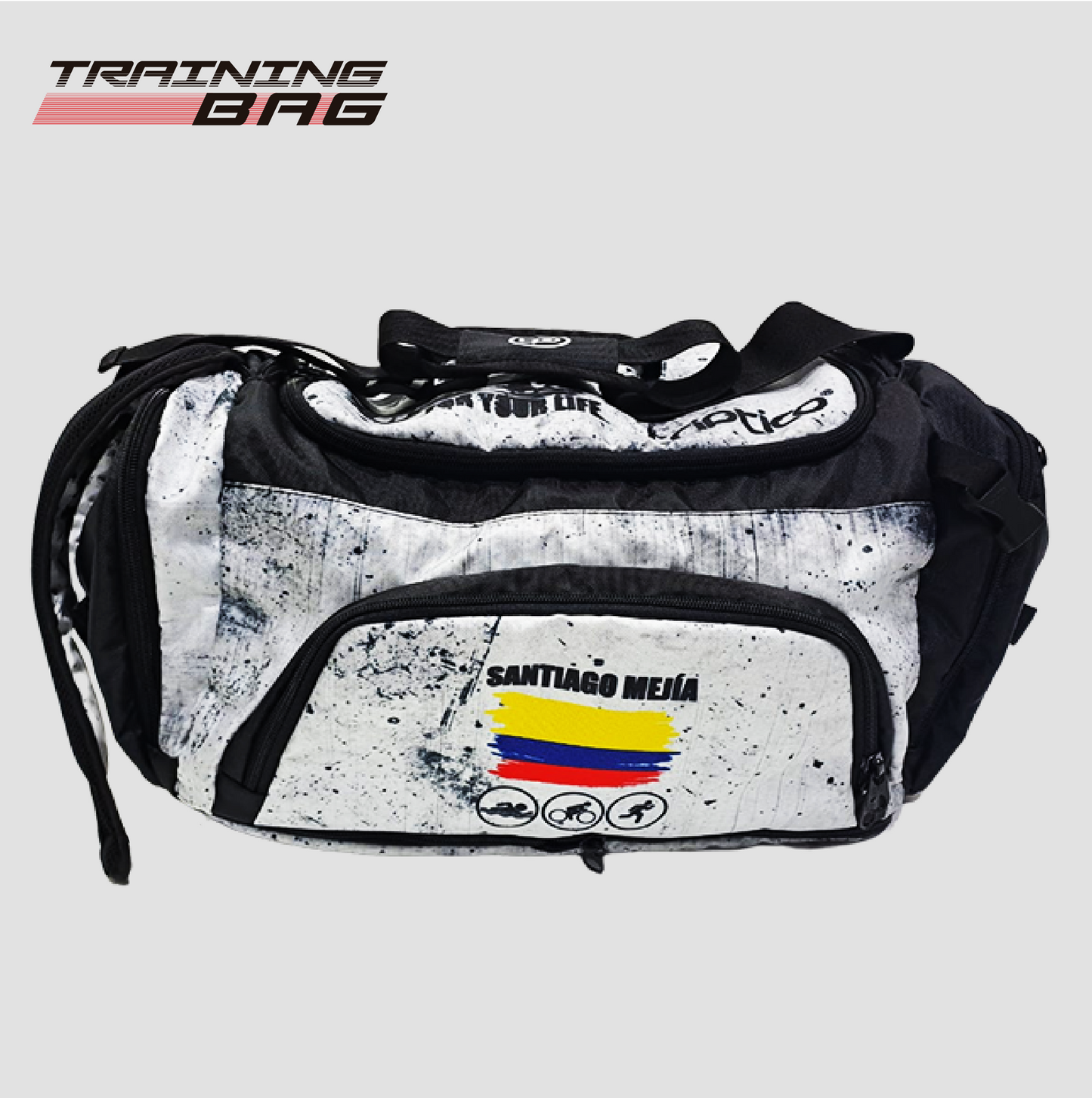 MALETÍN TRAINING BAG - SWIN BIKE RUN GRIS CLARO