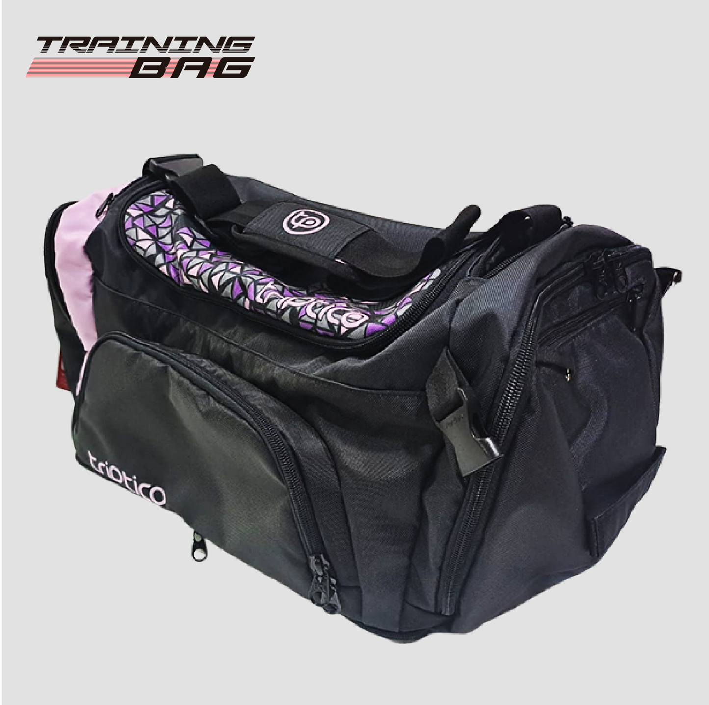 MALETA TRAINING BAG TRIANGULOS LILA