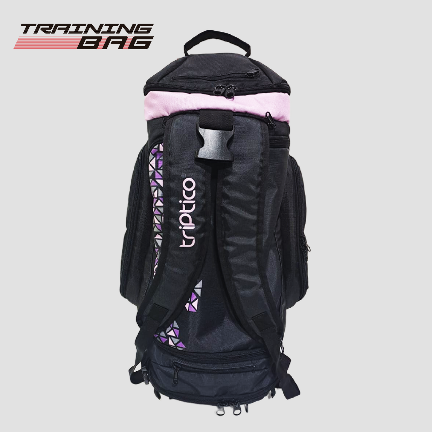 MALETA TRAINING BAG TRIANGULOS LILA