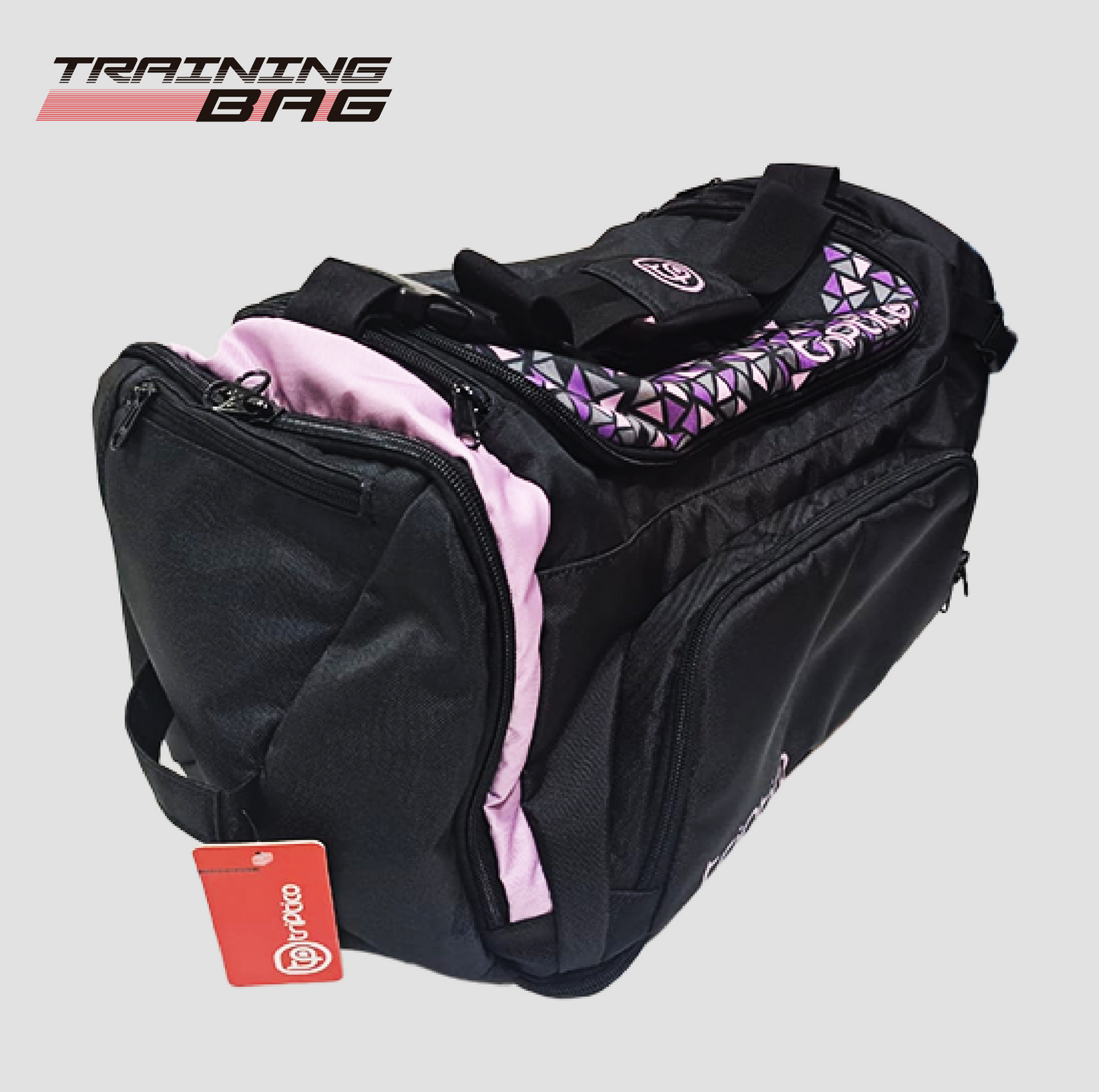 MALETA TRAINING BAG TRIANGULOS LILA