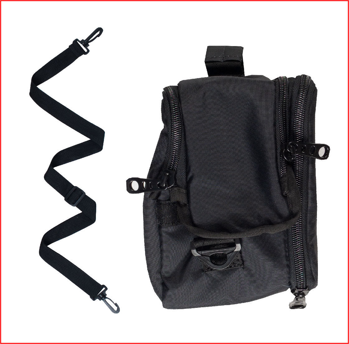 Black rectangular-shaped briefcase with violet