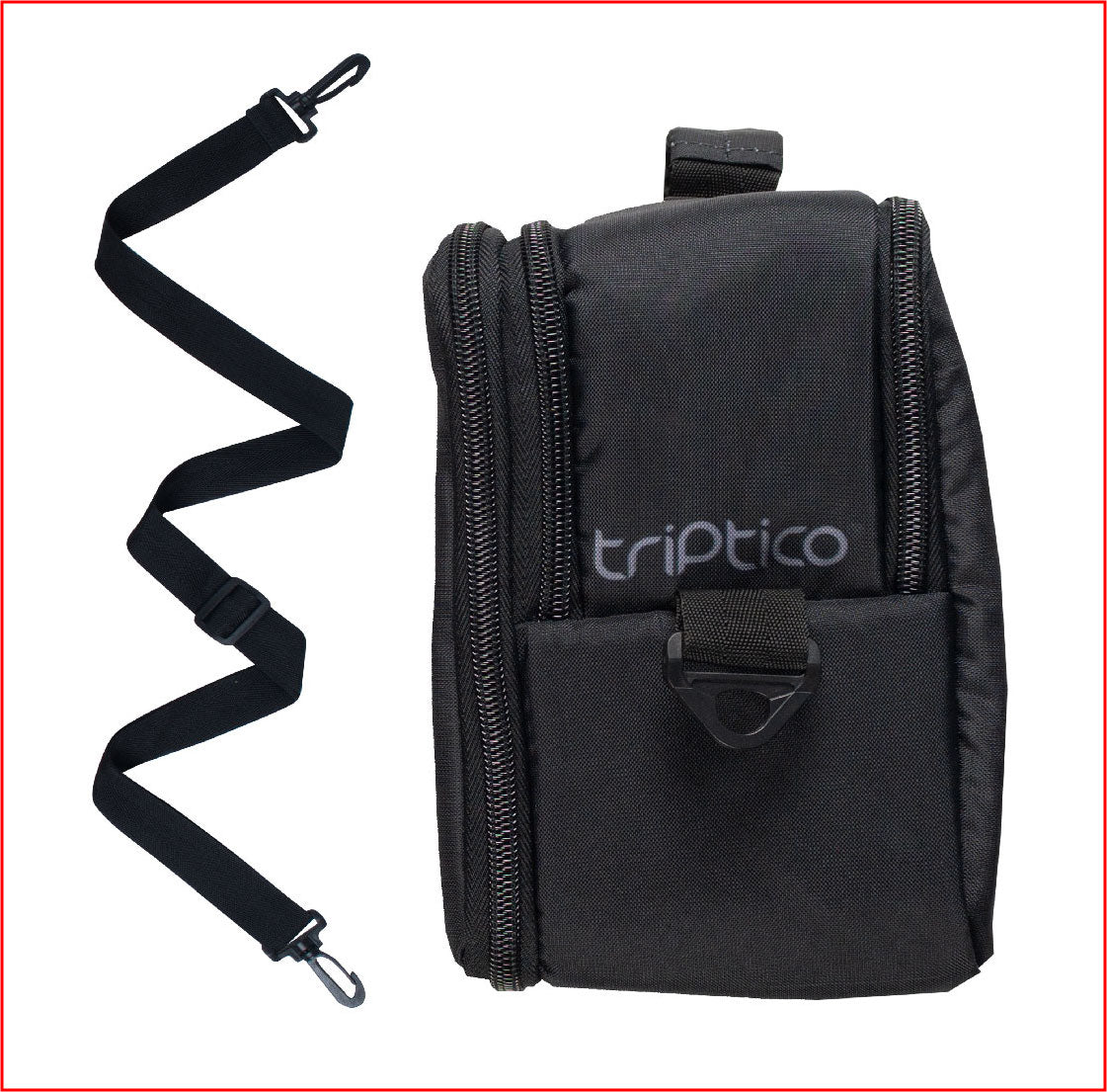 Black rectangular-shaped briefcase with violet