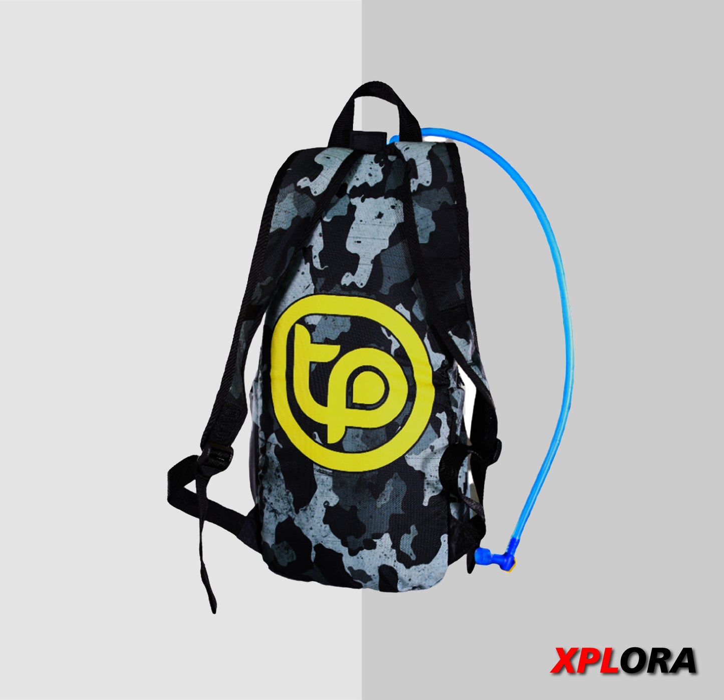 MALETÍN XPLORA CAMUFLADO NEGRO - GRIS