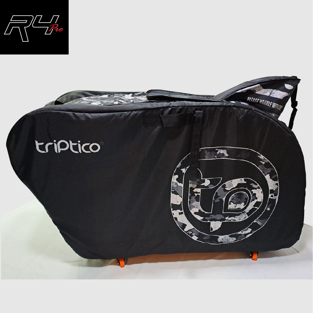 MALETA R4 PRO CAMUFLADO LOGO INVERTIDO NEGRO-GRIS