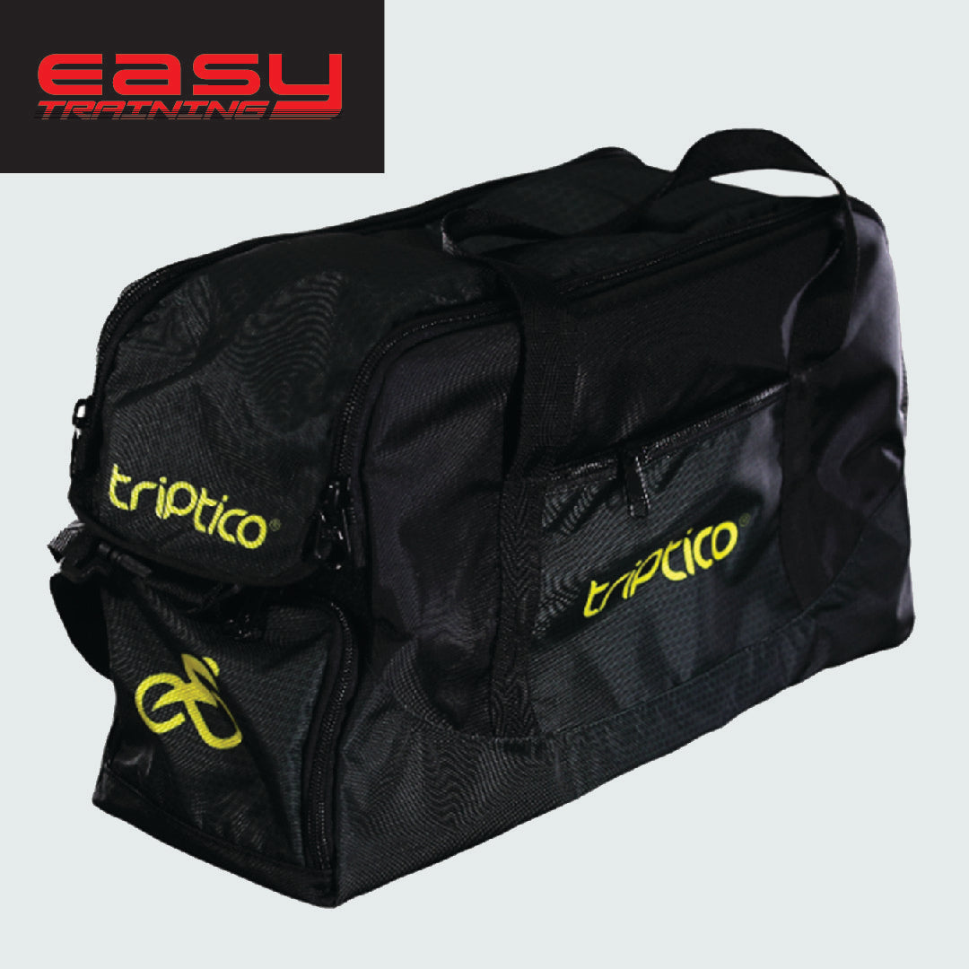 SUITCASE EASY TRAINING LOGO TRIPTICO BAGS YELLOW