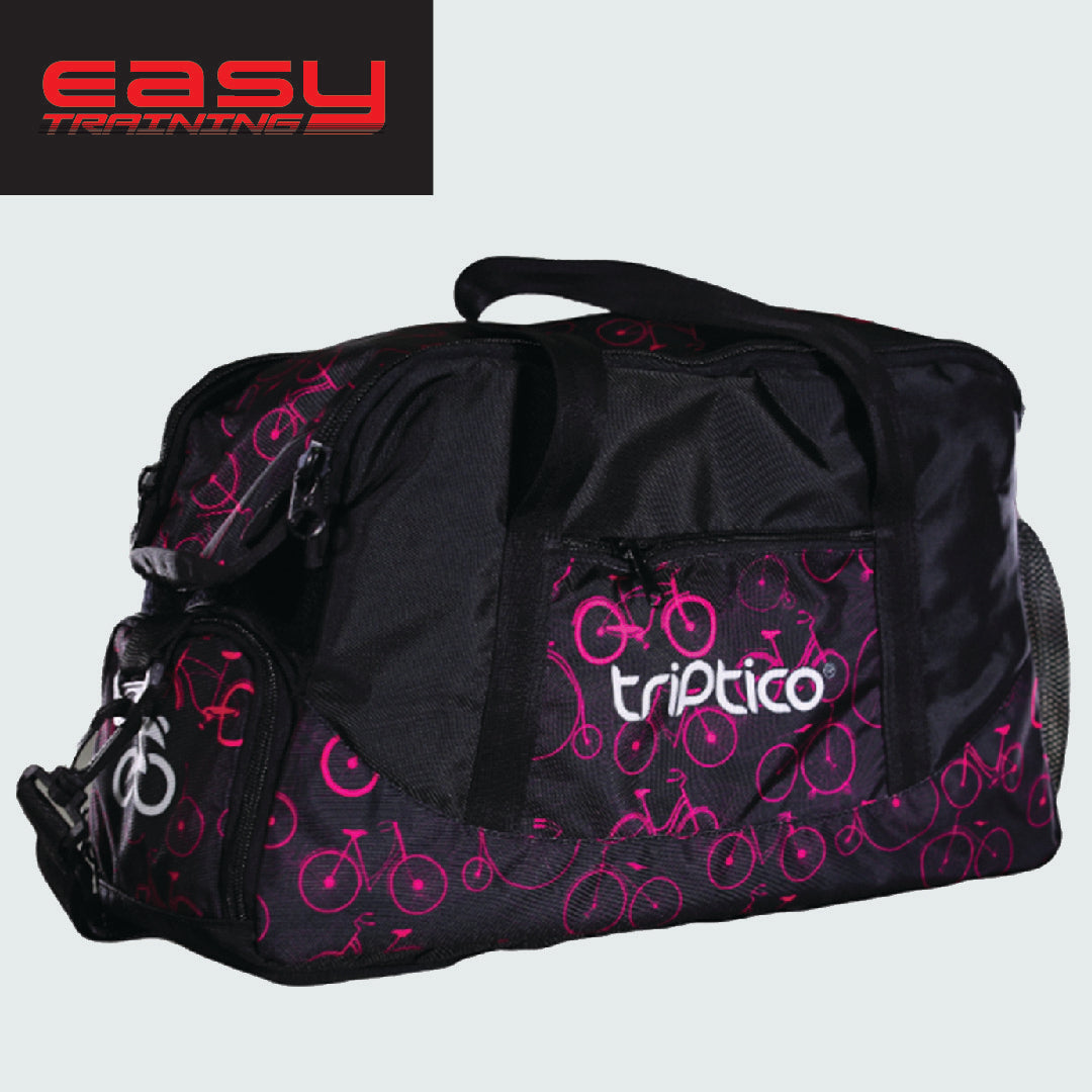 EASY TRAINING SUITCASE DESIGN WITH FUCHSIA BIKES