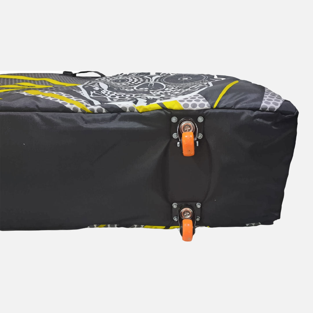 MALETA R1 PRO TURBO CALAVERA - NEGRO-AMARILLO