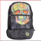 Black briefcase with skull design for athletes who need large space for their respective accessories